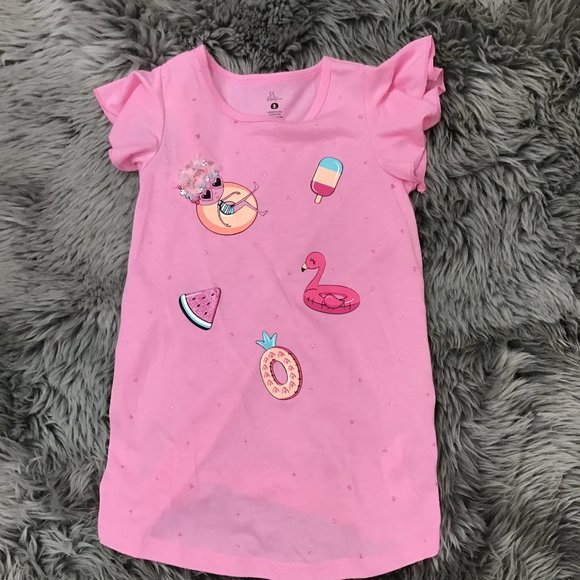 Petit Lem Sleep | Girl's Pool Time Night Dress | Pink | Various Sizes - Picture 1 of 3